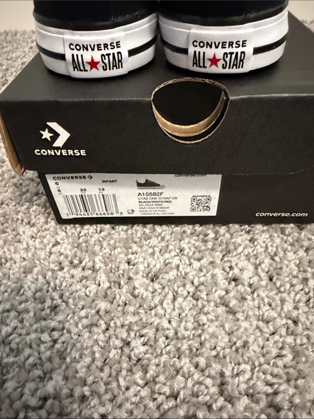 Converse Kids Spider Web Slip-On Sneakers - Black & Red